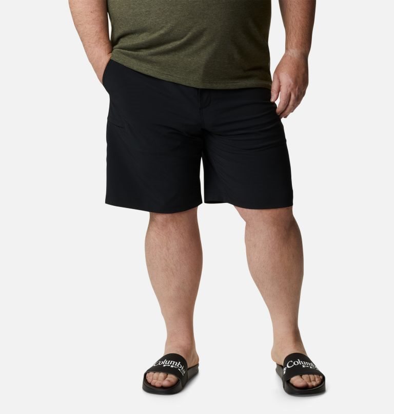 Men\'s Columbia PFG Grander Marlin II Offshore Shorts Black | Plus Size CA-W614L